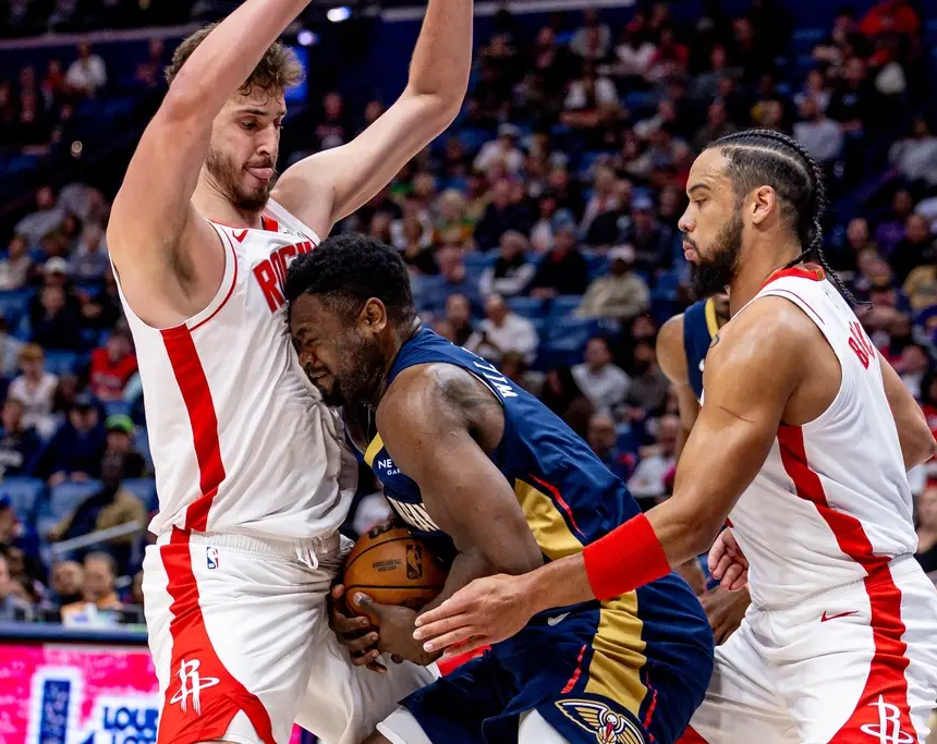 赛后新奥尔良鹈鹕调整名单以备欧篮联，门线救险环节打磨，气氛紧张，身体对抗强度拉满的简单介绍